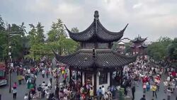 Time Lapse - Confucius Temple,Nanjing,China Stock Footage
