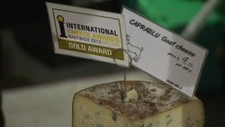 Cheese Being Sold at a Indoor Food Market News Clip