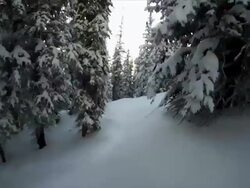 First Person POV Skiing 5 Stock Footage