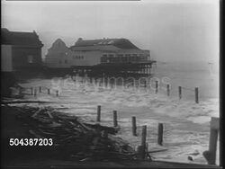 Tidal Waves Wreck Homes On Pacific Coast News Clip