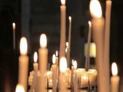 Lights of candles Stock Footage