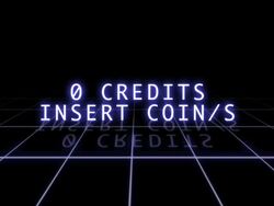 Retro Arcade Game Screen Stock Footage