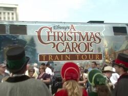 'Disney's A Christmas Carol' Train Tour Stock Footage