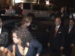 Oprah Winfrey at the Jean Georges restaurant after party for the Metropolitan Museum of Art Costume Gala in New York at the Celebrity Sightings in New York at New York NY. (Footage by WireImage Video/GettyImages) Stock Footage