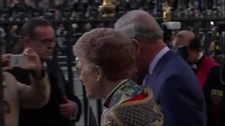 Royals at Commonwealth Observance Service News Clip