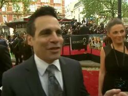 INTERVIEW Mario Cantone on his character ending up with Stanford and on Liza Minnelli. *Mario's Liza Minnelli impersonation* at the 'Sex And The City 2' London,UK Premiere at London England. (Footage by WireImage Video/GettyImages) Stock Footage