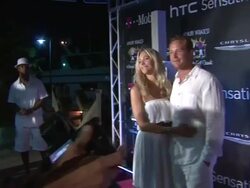 Cynthia Daniel and Cole Houser Stock Footage