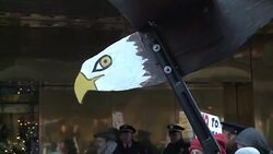 CLEAN : Trump Tower protesters slam US candidates fascism News Clip