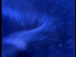 Blue space effects Stock Footage