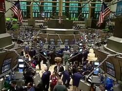 Busy Stock Exchange Floor. Stock Footage
