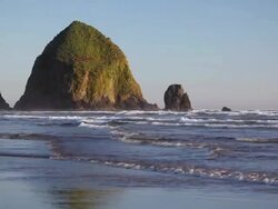 Oregon Coast - Cannon Beach Stock Footage