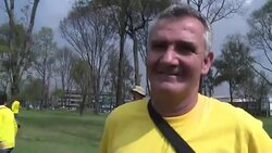 CLEAN : Taxi drivers protest against Uber in Colombia News Clip