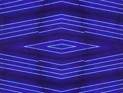 Blue/Purple Neon Frame  - Macau, China Stock Footage