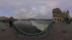 Prague in 360 Stock Footage