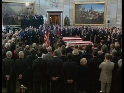 USA: WASHINGTON: TRIBUTE TO OFFICERS KILLED IN CAPITOL SHOOTING (2) News Clip