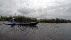 Kayaking on the river Stock Footage