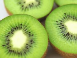 HD Fresh Kiwis Dolly Shot Stock Footage