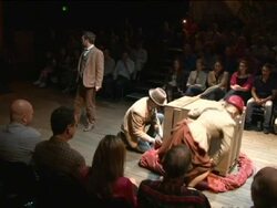 Harry Houdini best stunts arrive in Miami Stock Footage