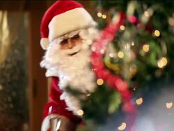 Santa toasting Stock Footage