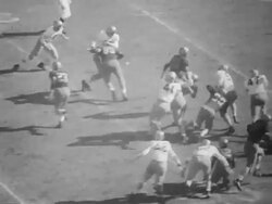 1954 Sugar Bowl Georgia Tech vs West Virginia Stock Footage
