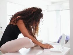 Ballerina at home Stock Footage