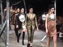 Models on the runway at Buenos Aires Fashion Week on February 24, 2011, in Buenos Aires, Argentina. (Footage by Meche Marmol/LatinContent/Getty Images) Stock Footage