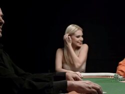 HD DOLLY: Players Having Fun Playing Poker Stock Footage