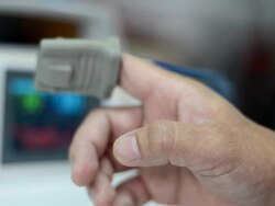 Pulse Oxymeter Stock Footage