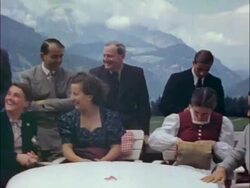 Adolf Hitler and friends in Berchtesgaden Stock Footage