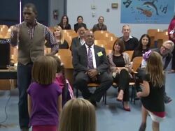 Atmosphere at Tommy Hilfiger Visits Tommy Hilfiger/PS Arts Education Program Stock Footage