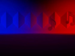 Musical Notes Jumping Stock Footage