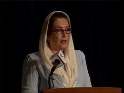 Bhutto speech as Pakistan seeks her arrest through Interpol News Clip