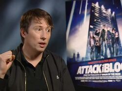 INTERVIEW: Joe Cornish on casting the kids for the film, what it was like working with them at the Attack the Block Interviews at London England. (Footage by WireImage Video/GettyImages) Stock Footage