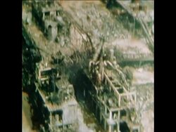 SYND 03/06/74 FLIXBOROUGH CHEMICAL WORKS STILL BURNING FOLLOWING EXPLOSION News Clip