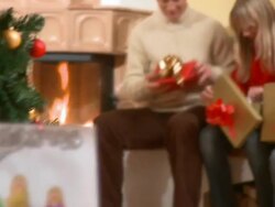 NTSC DOLLY: Happy Christmas Stock Footage