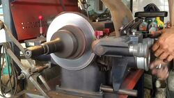 auto mechanical work, disc brake Repair Stock Footage