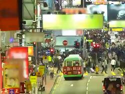 HD:Crowd people walking on the road at night.(Timelapse) Stock Footage