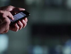 Texting window Stock Footage