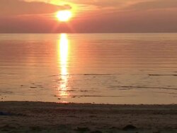 Sunset over the Pacific Ocean Stock Footage