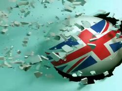 England Soccer Ball Stock Footage