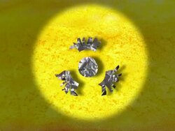 Tin Foil Radiation Symbol Stock Footage