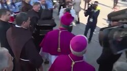 CLEAN : Latin patriarch arrives in Bethlehem ahead of midnight mass News Clip