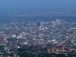 Aerial View of Birmingham Stock Footage