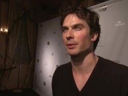 INTERVIEW - Ian Somerhalder tells who he thinks is the most stylish athlete and who has the best touch down dance in the league at GQ, Lacoste and Mercedes-Benz Celebrate the Super Bowl in New Orleans with Special Musical Performance by Lil Wayne Stock Footage