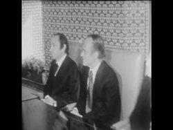 SYND 30 1 76 KING HASSAN OF MOROCCO MEETS IRAQI INFORMATION MINISTER TARIQ AZIZ IN FEZ News Clip