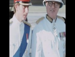SYND 21-10-70 PRINCE CHARLES OF GREAT BRITAIN ARRIVES AT BERMUDA AIRPORT News Clip