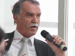 HD: Businessman Asking Question At The Conference Stock Footage