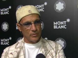 INTERVIEW: Jimmy Iovine on Quincy Jones at Montblanc honors Quincy Jones at the Montblanc de la Culture Arts Patronage Awards Ceremony Stock Footage