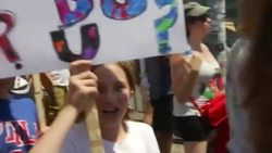 "Revolt, revolt, revolt" protesters oppose US immigration policy in NY  News Clip