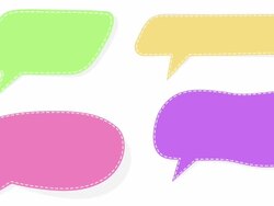 speech bubles Stock Footage